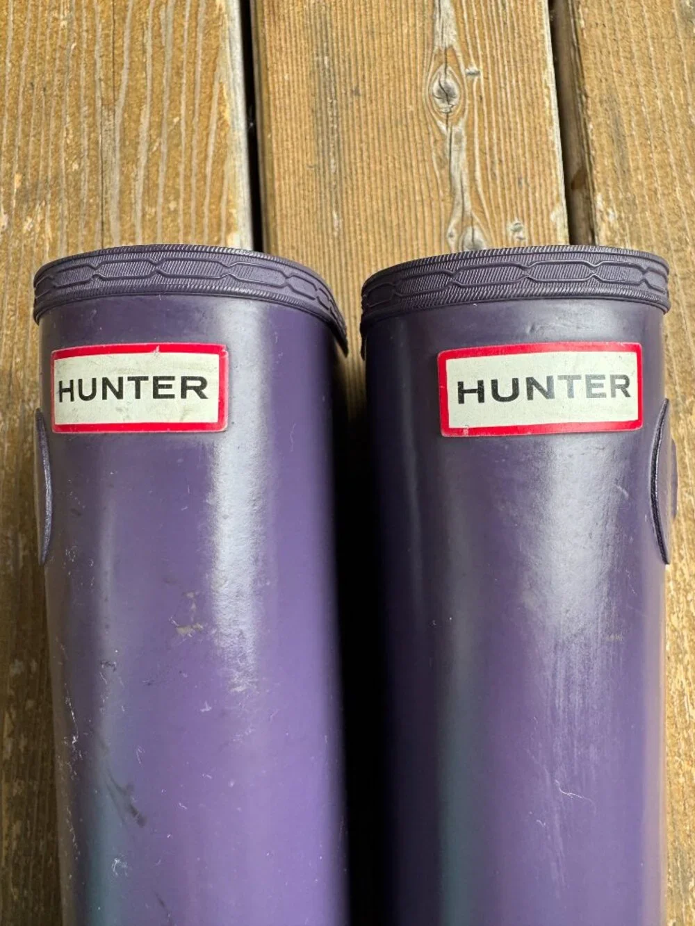 EUC Hunter Purple Original Tall Waterproof Rain Boots in Kids Size 5/EU 36